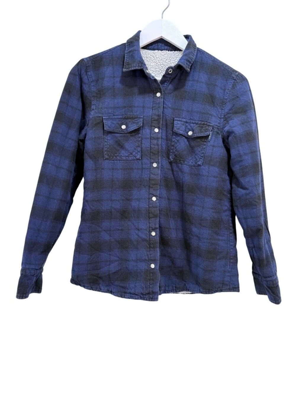Tufts University Reversible Sherpa Flannel Shirt Jacket Shacket Medium